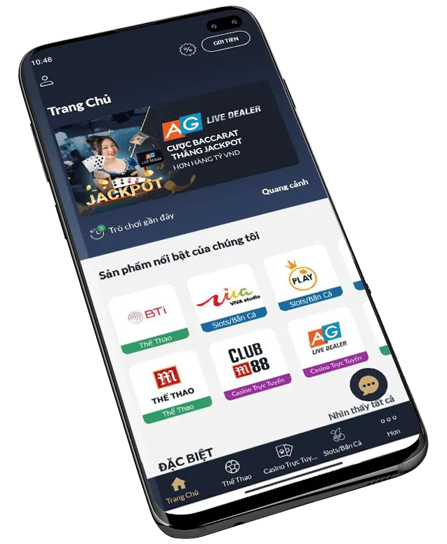 Sảnh casino trực tuyến hiện đại của 999ok